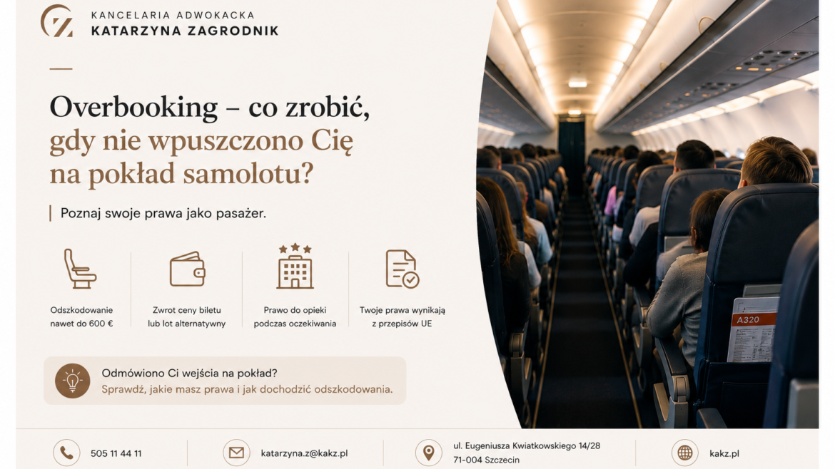 Overbooking – co zrobić, gdy nie wpuszczono Cię na pokład samolotu?