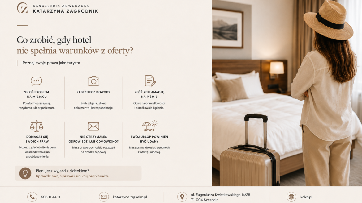 Co zrobić, gdy hotel nie spełnia warunków z oferty?