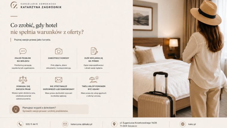 Co zrobić, gdy hotel nie spełnia warunków z oferty?