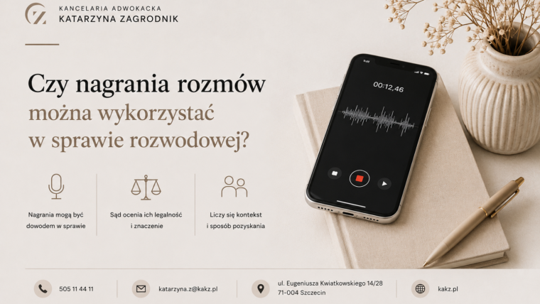 Czy nagrania rozmów można wykorzystać w sprawie rozwodowej?